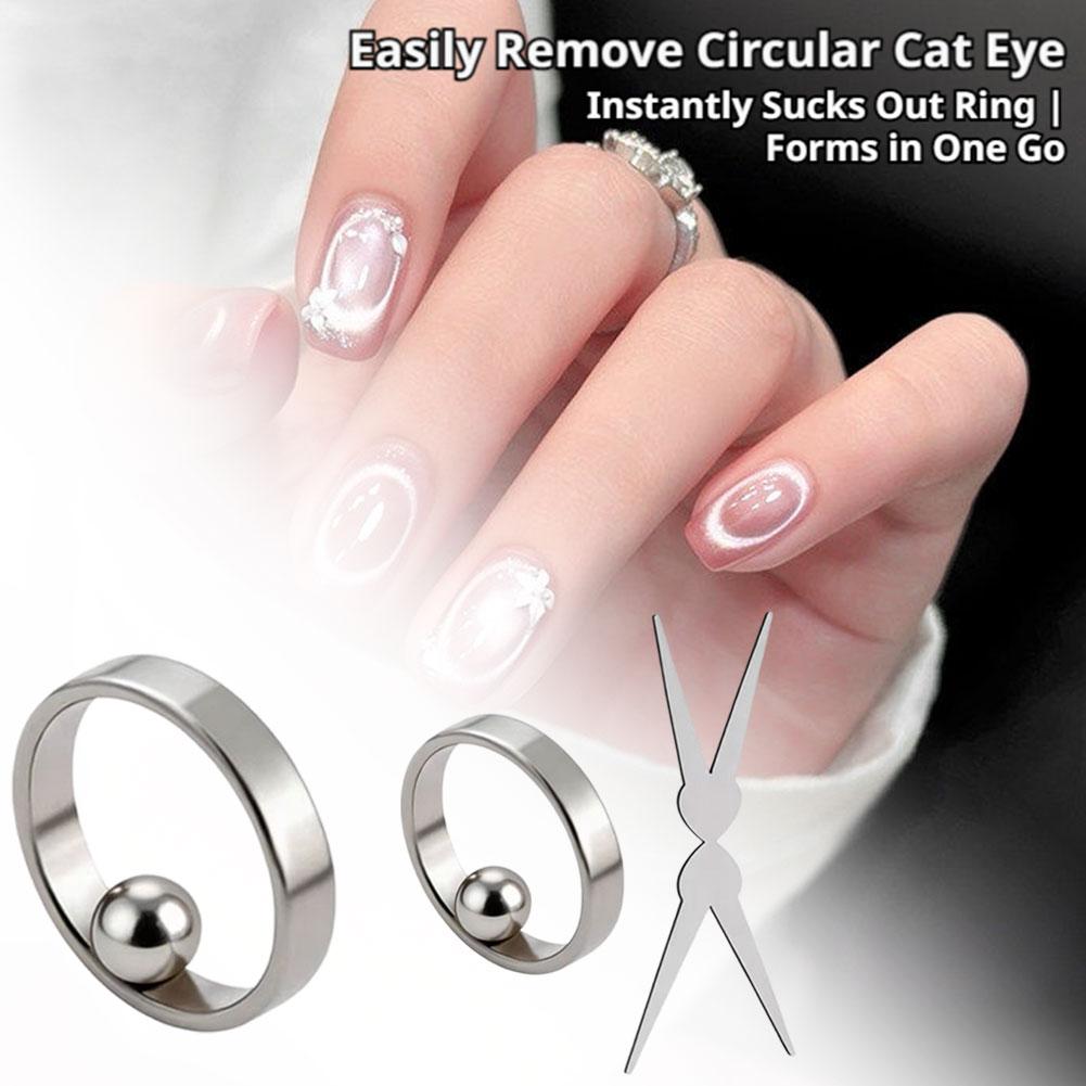 Nail Art Halal - Circular Hollow Cat Eye Nail Magnet