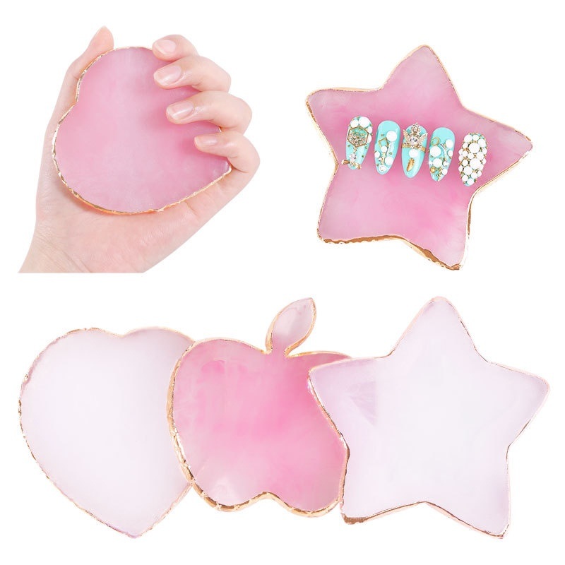 Nail Art Kaki - Resin Agate Stone Nail Art Palette