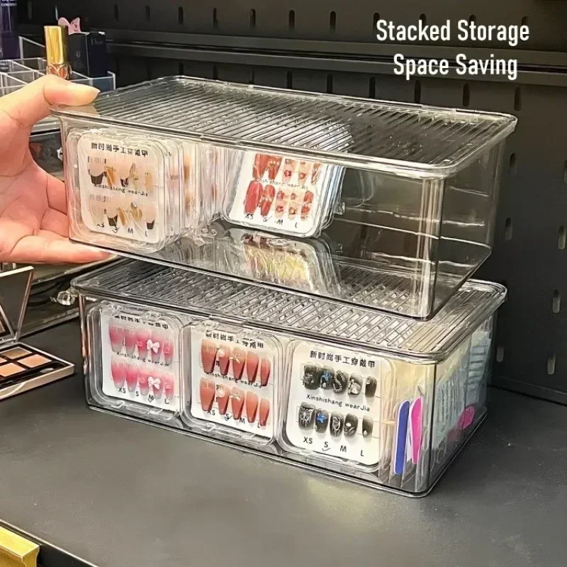 Nail Art Kaki - 2024 Clear Press On Nails Storage