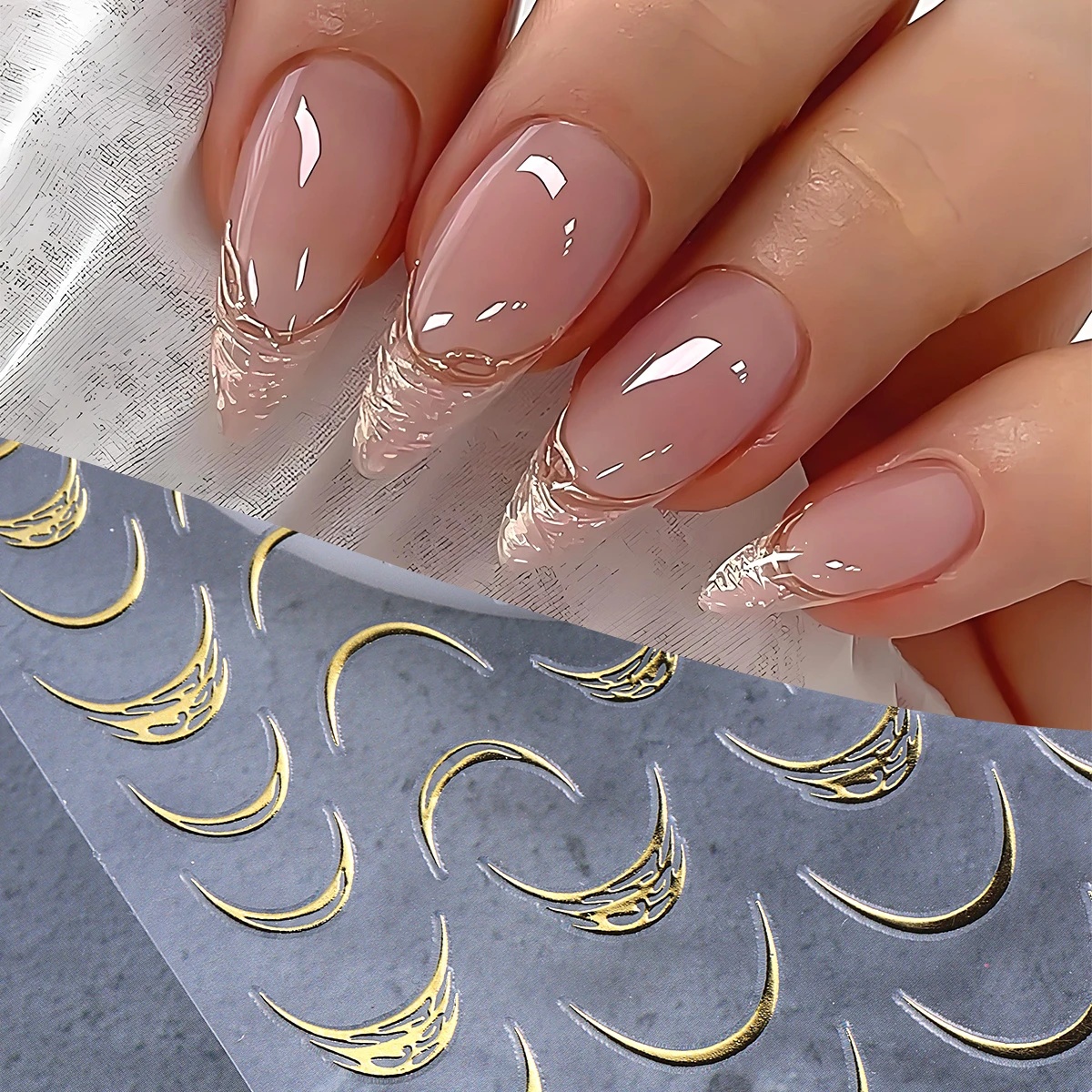 1pcs 3D Sparkle Gilding French - đánh giá và giá Nail Art Leopard