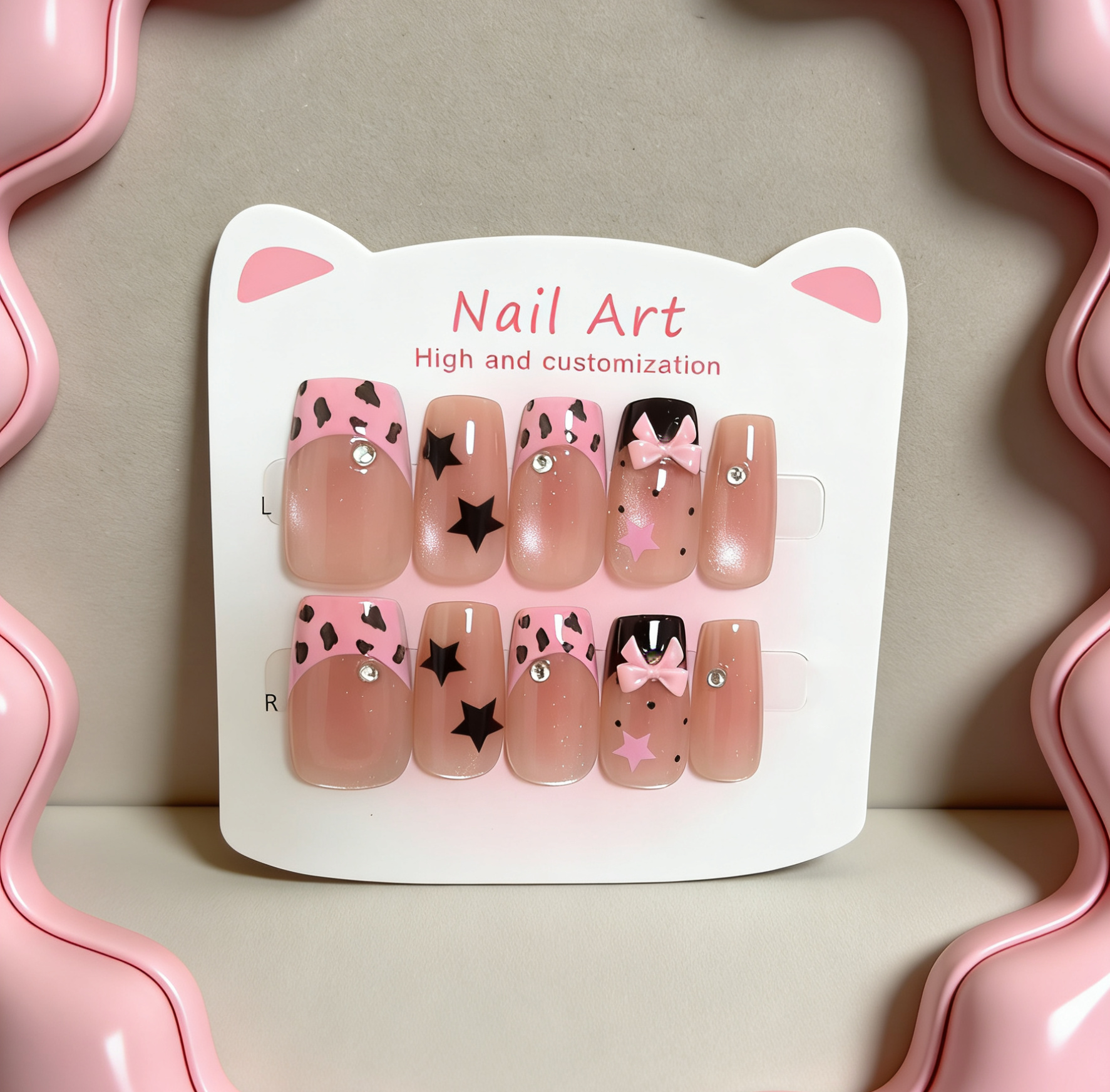 10pcs Short Square Press On Na - đánh giá và giá Nail Art Leopard