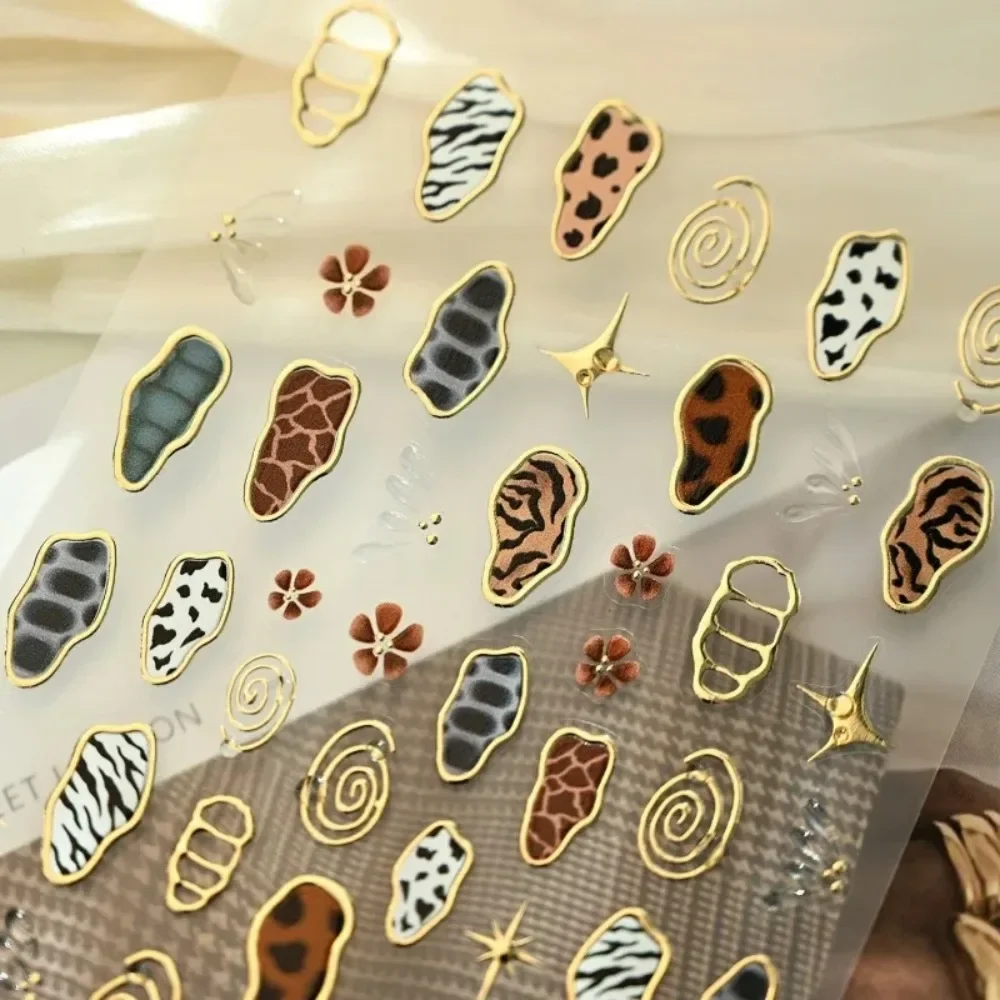 Leopard Print Zebra Stripe Cow - đánh giá và giá Nail Art Leopard
