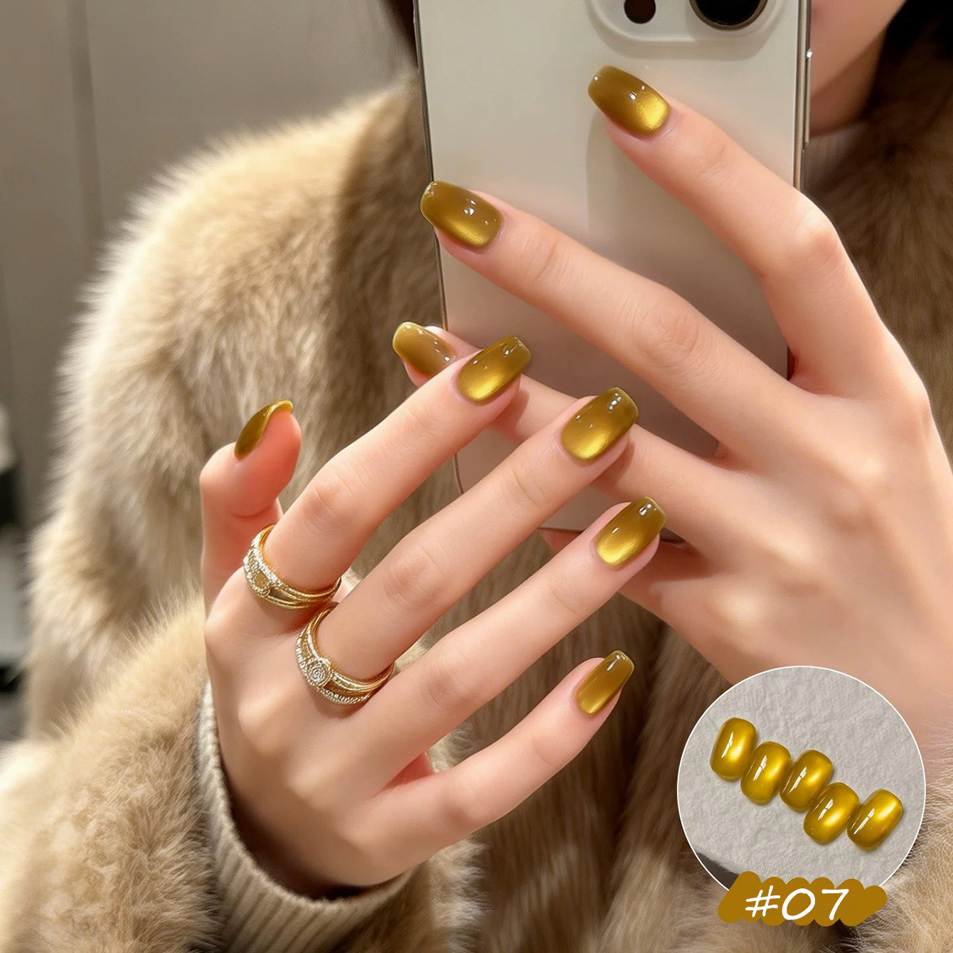 1-8pcs TC Yellow Nails Lucky R - đánh giá và giá Nail Art Red Wine Cat Eye