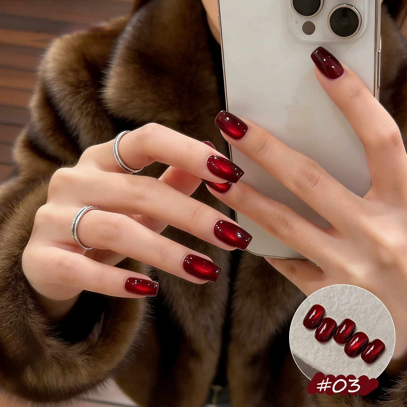 1-8pcs TC Yellow Nails Lucky R - đánh giá và giá Nail Art Red Wine Cat Eye