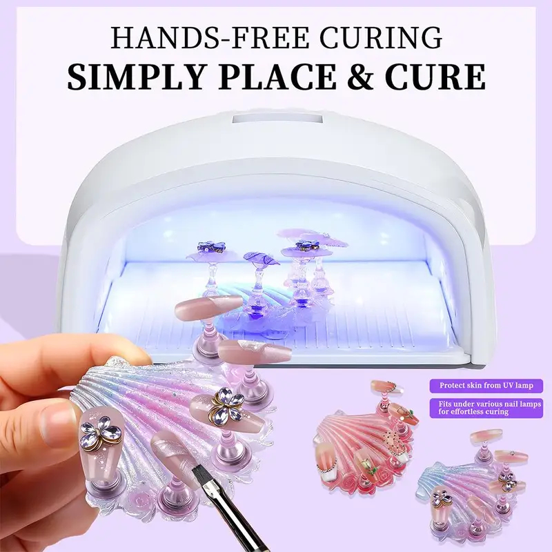 1Set Magnetic Nail Art Display - đánh giá và giá Nail Art Kaki