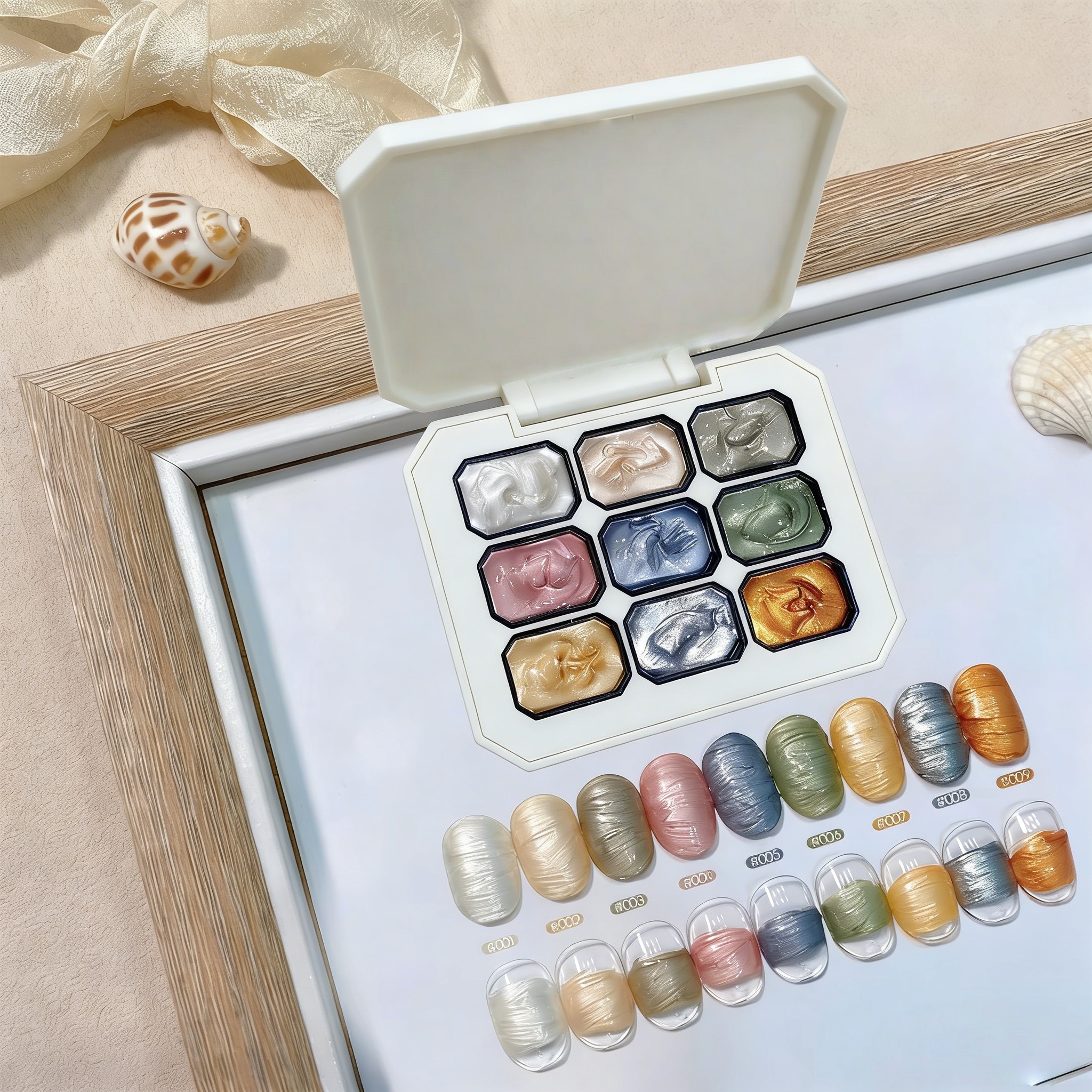 1pc 9-color new popular color  - đánh giá và giá Nail Art Halal