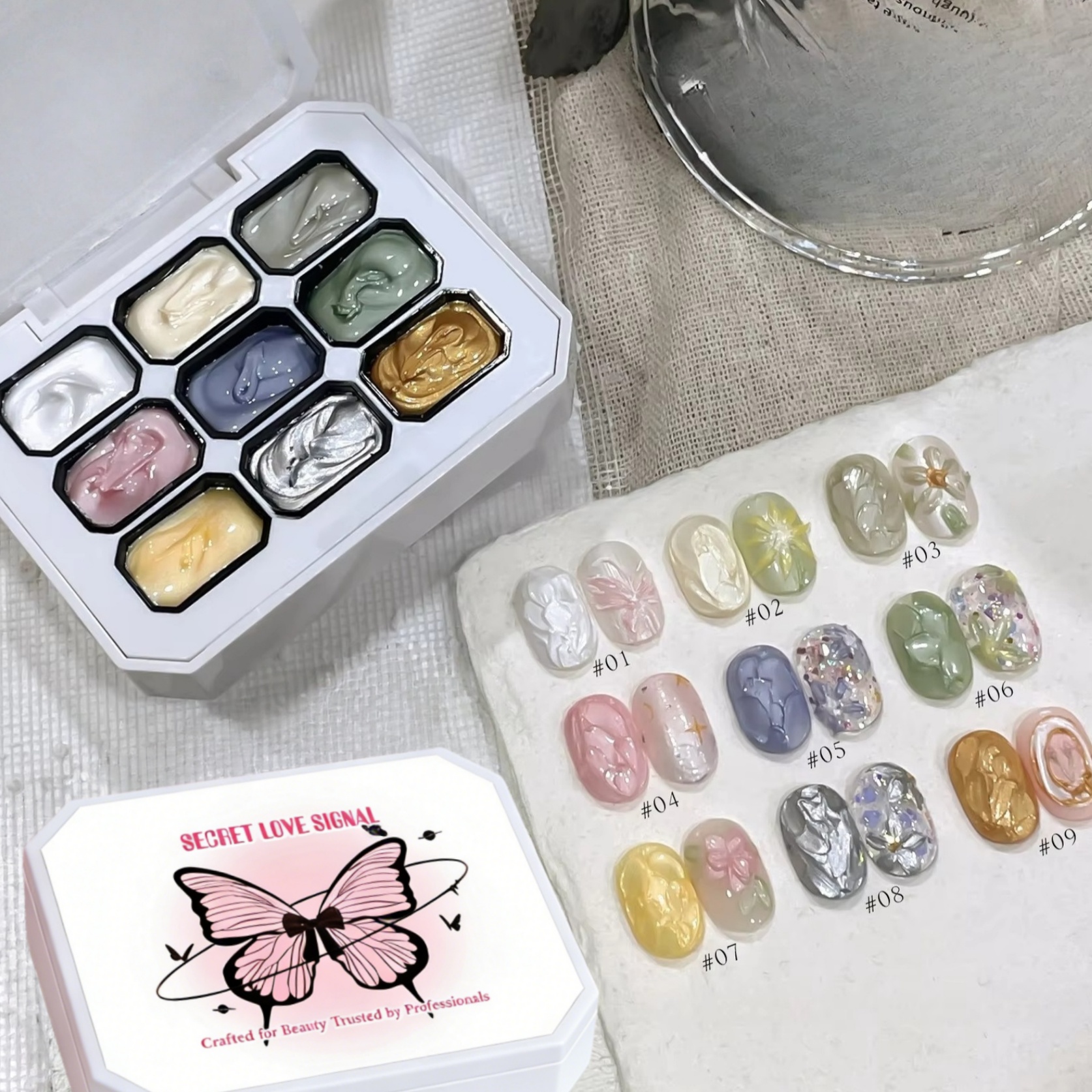 1pc 9-color new popular color  - đánh giá và giá Nail Art Halal
