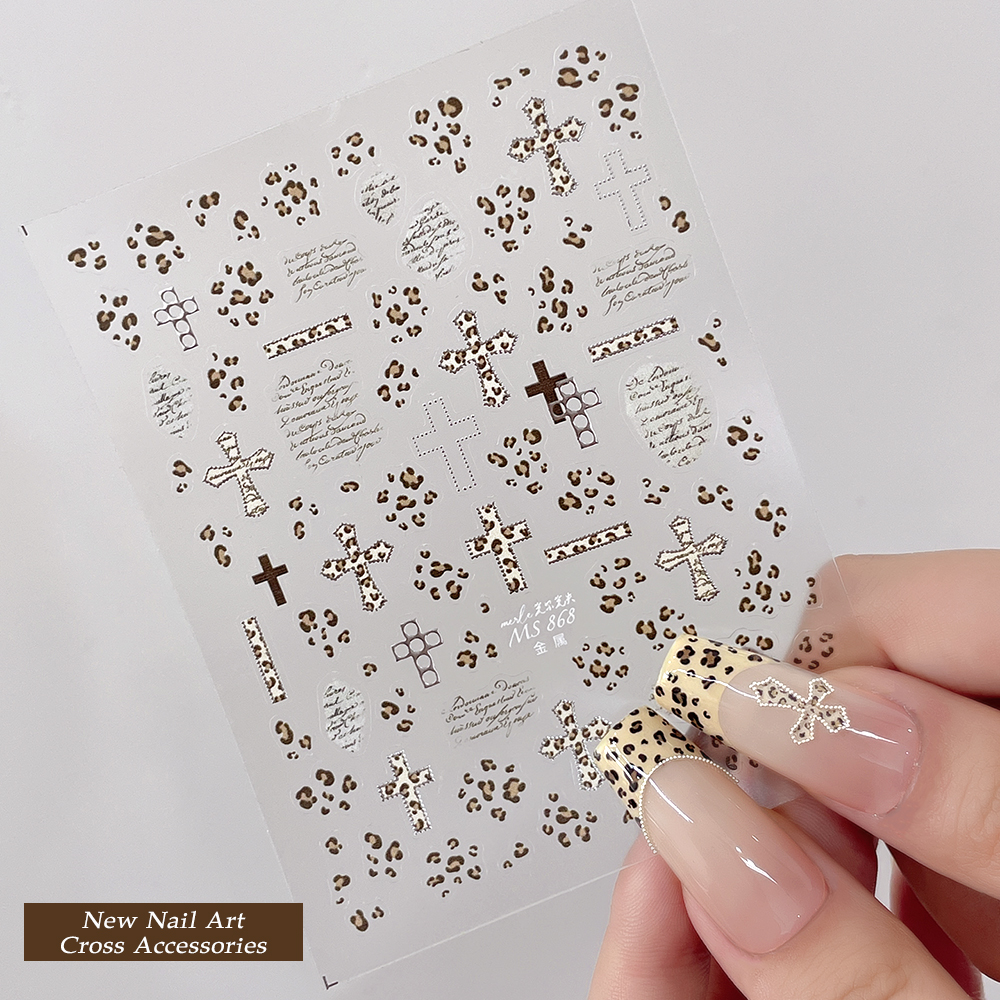1PCS 3D Elegant Leopard Print  - đánh giá và giá Nail Art Leopard