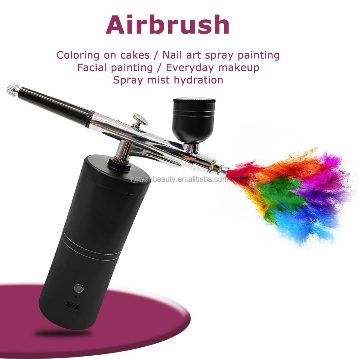 Cordless Airbrush Kit with Com - đánh giá và giá Nail Art Kaki