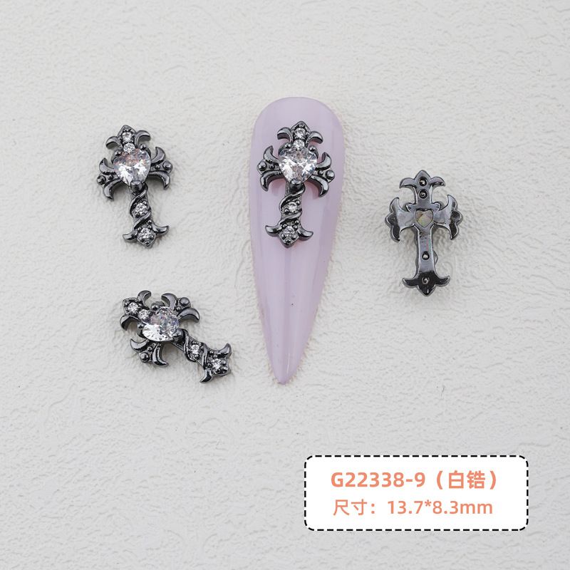 10pcs Halloween Dark Black Cro - đánh giá và giá Nail Art Vampire