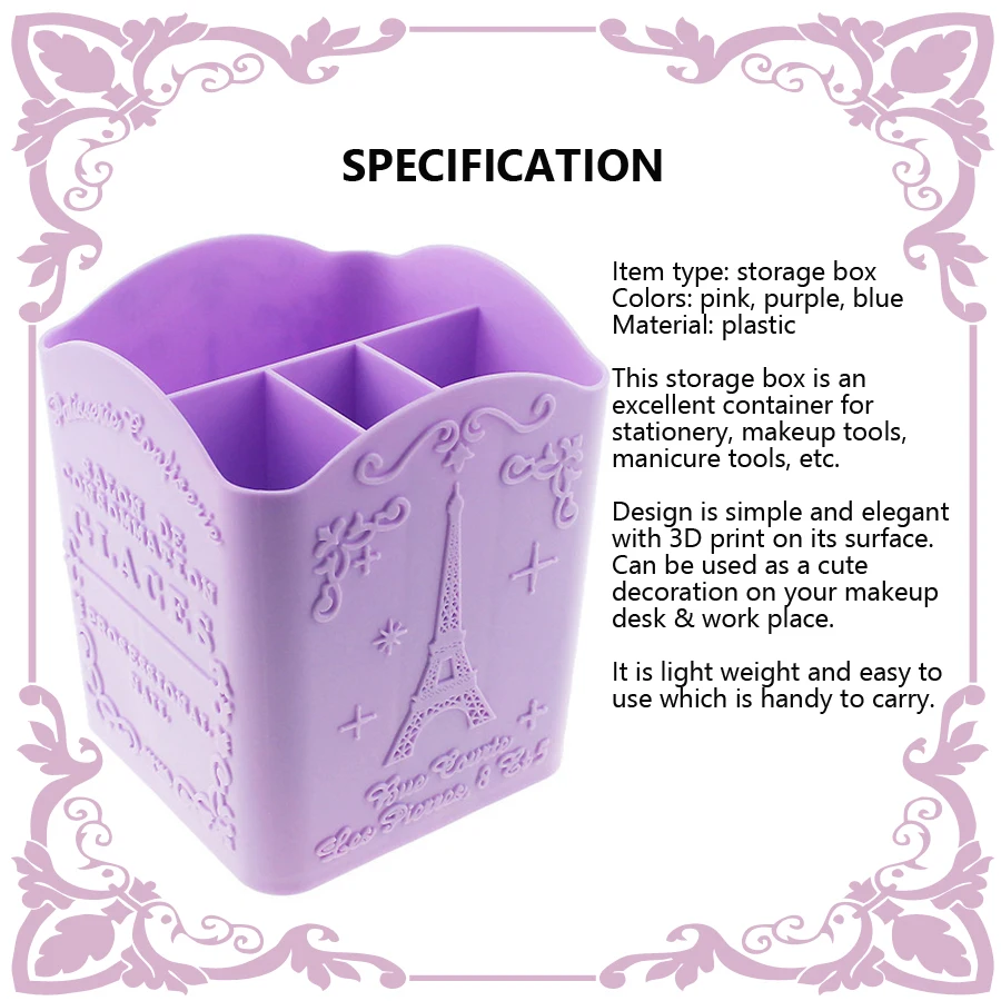 4-Compartment Nail Art Brush H - đánh giá và giá Nail Art Kaki