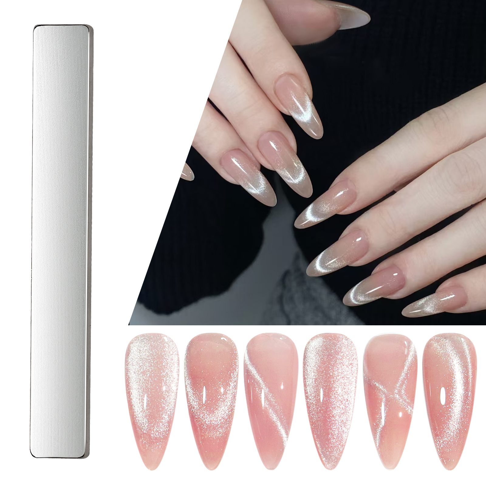 1/2pcs Nail Art Cat Eye Magnet - đánh giá và giá Nail Art Halal