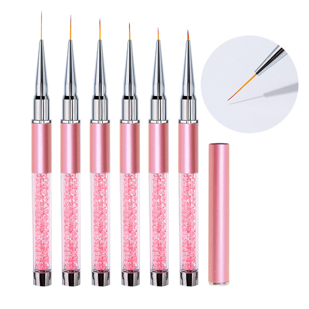 6pcs/Set Acrylic French Stripe - đánh giá và giá Nail Art Kaki
