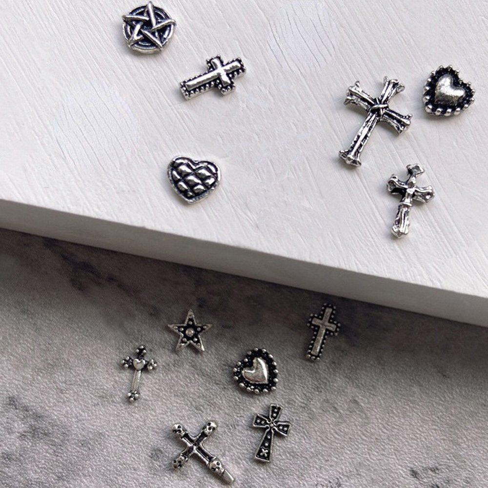 50pcs Mini Alloy Cross Nail Ar - đánh giá và giá Nail Art Vampire