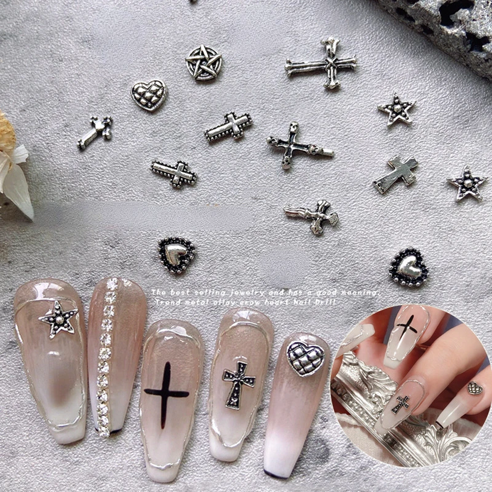 50pcs Mini Alloy Cross Nail Ar - đánh giá và giá Nail Art Vampire