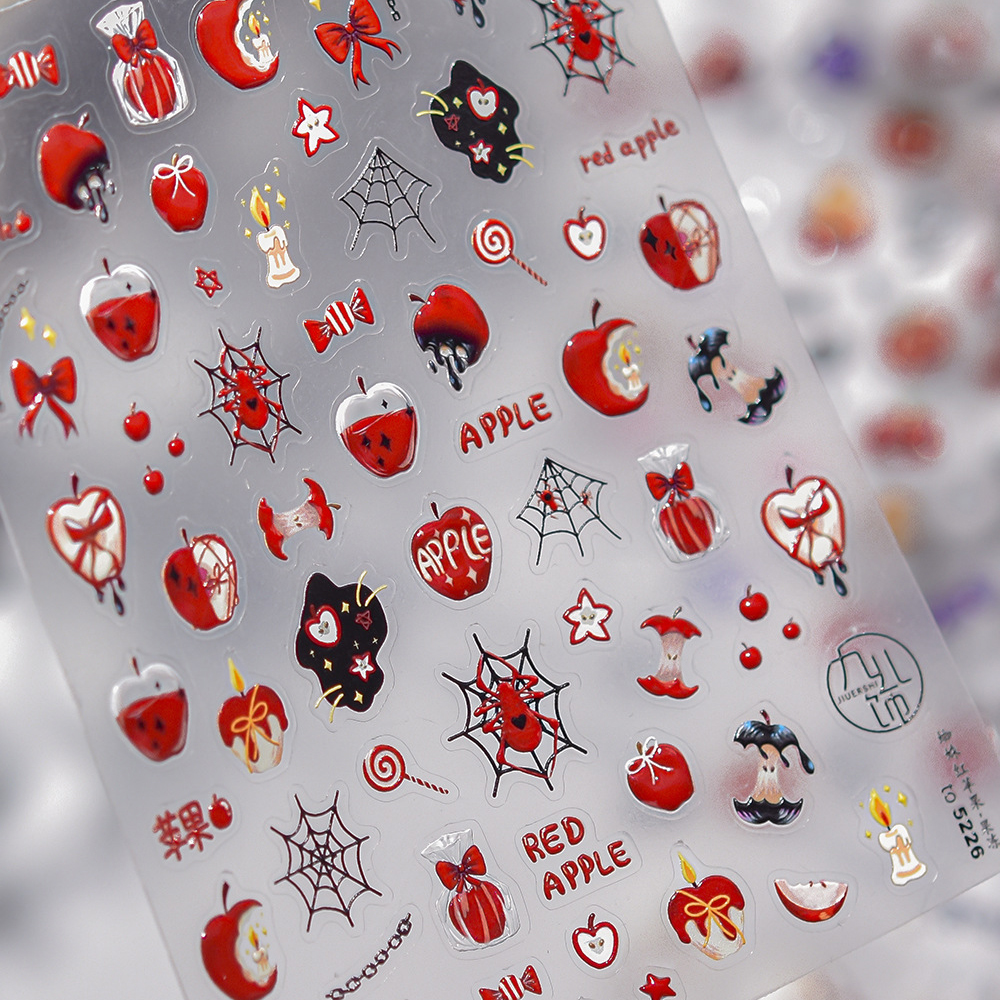 Vampire Red Spiders Gothic Hal - đánh giá và giá Nail Art Vampire
