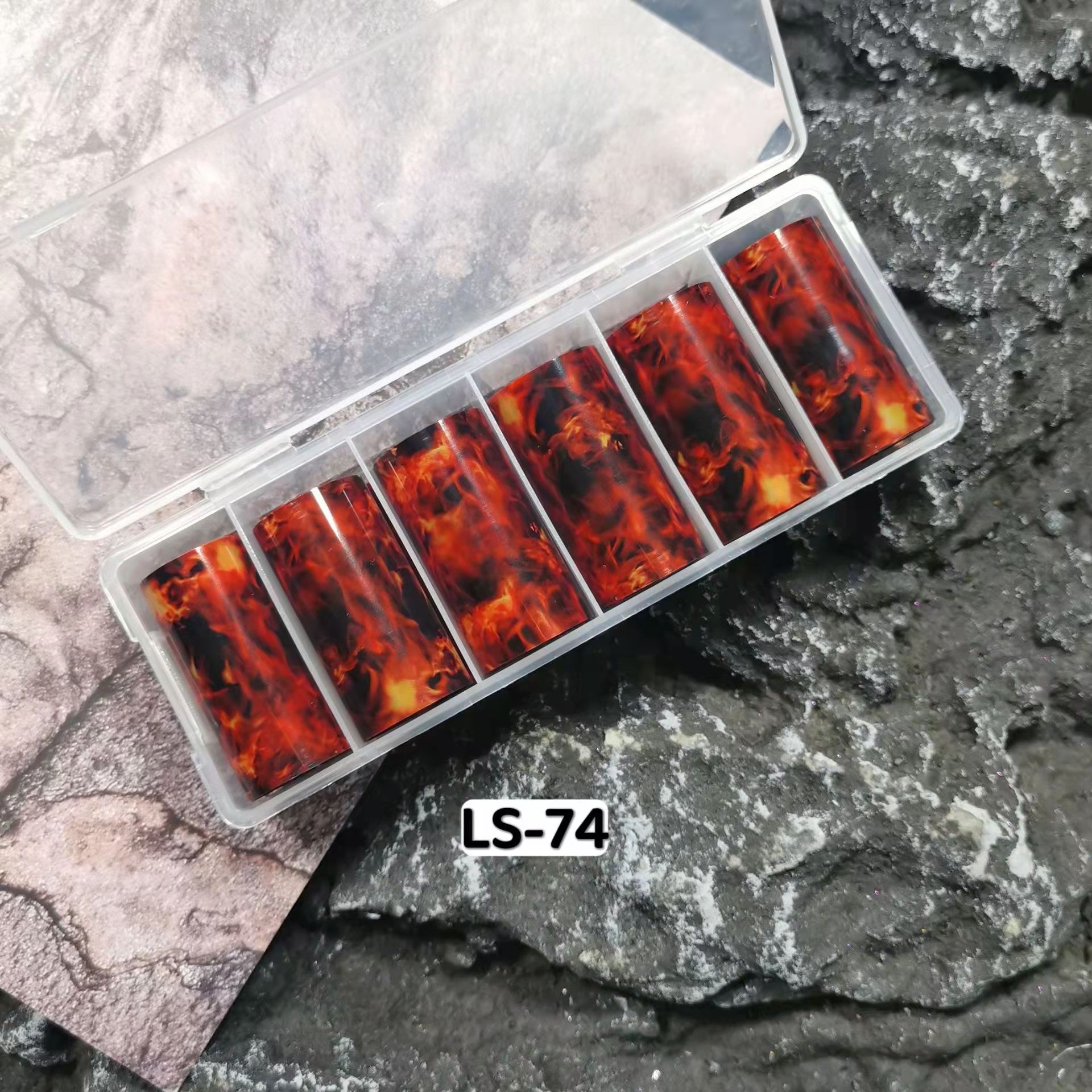 6 rolls Flame Nail Foils for T - đánh giá và giá Nail Art Leopard