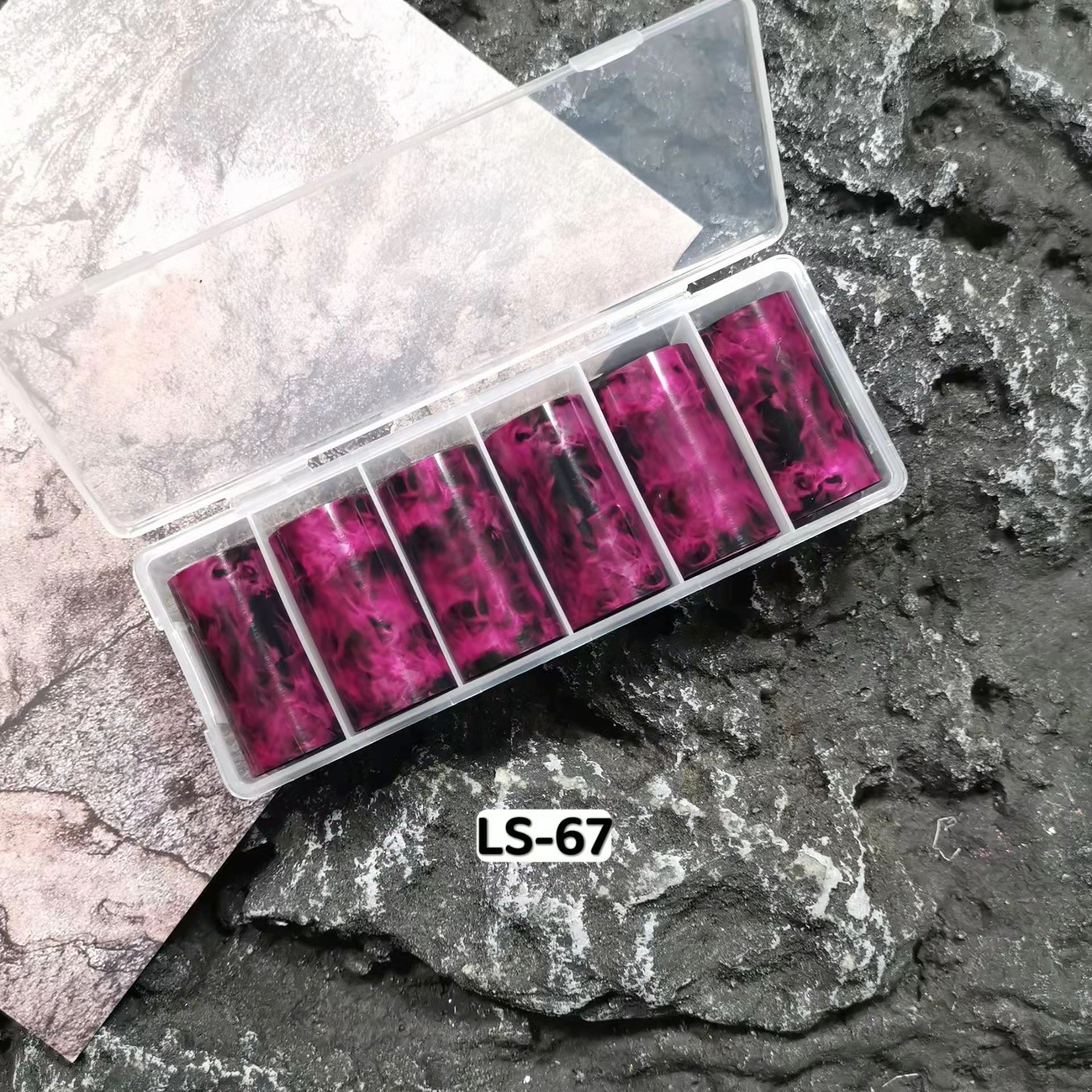 6 rolls Flame Nail Foils for T - đánh giá và giá Nail Art Leopard