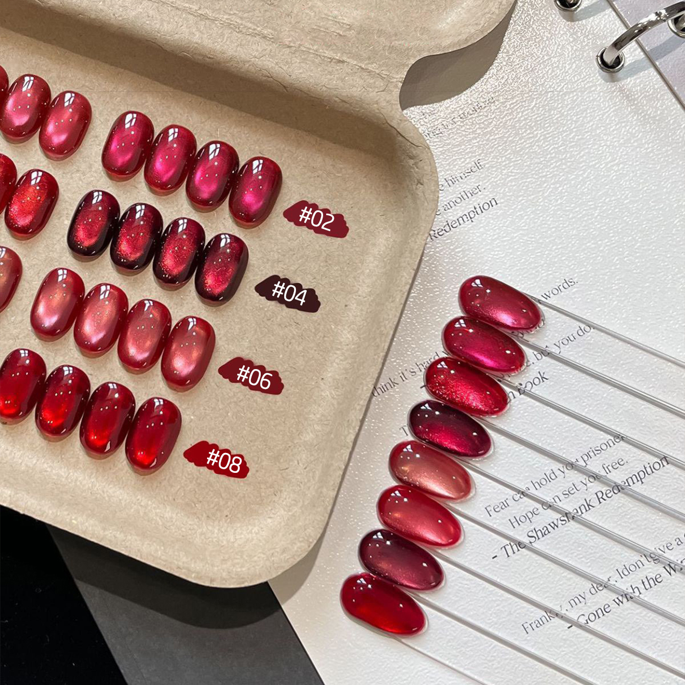 MIANEL 10ML New Year Lucky Red - đánh giá và giá Nail Art Red Wine Cat Eye