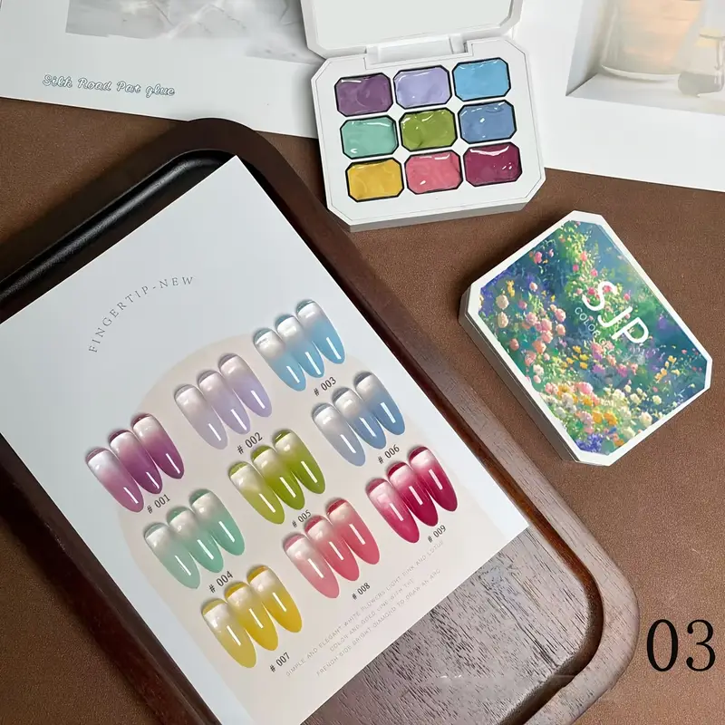 9 Colors Solid Nail Polish Pal - đánh giá và giá Nail Art Halal