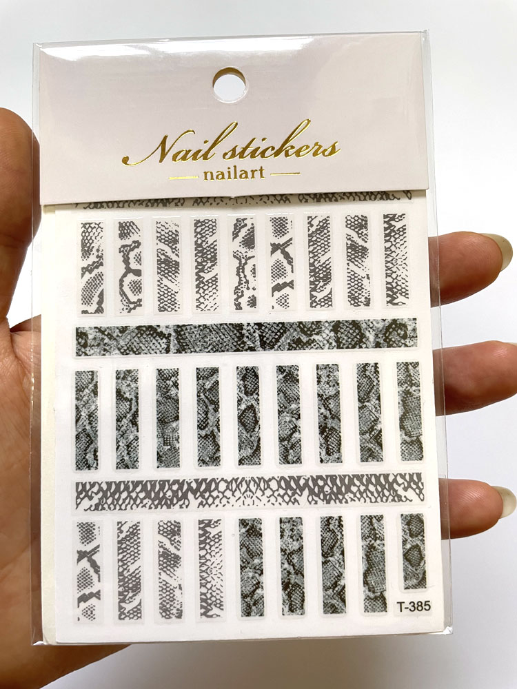 1 Sheet Leopard Sticker 3D Sli - đánh giá và giá Nail Art Leopard