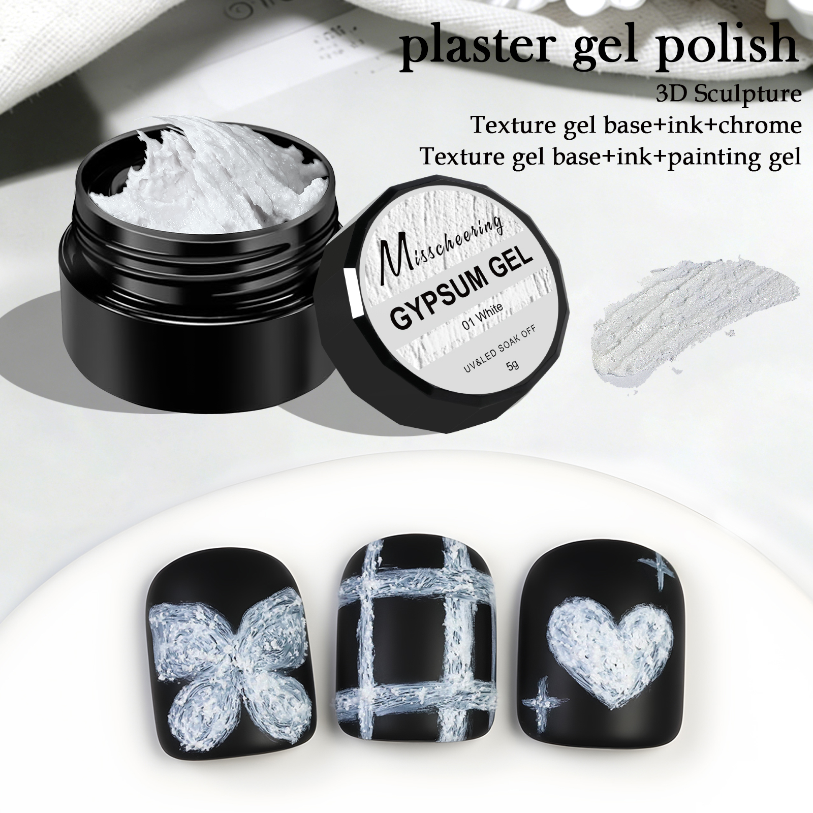 5g Solid Gypsum Painting Nail  - đánh giá và giá Nail Art Halal