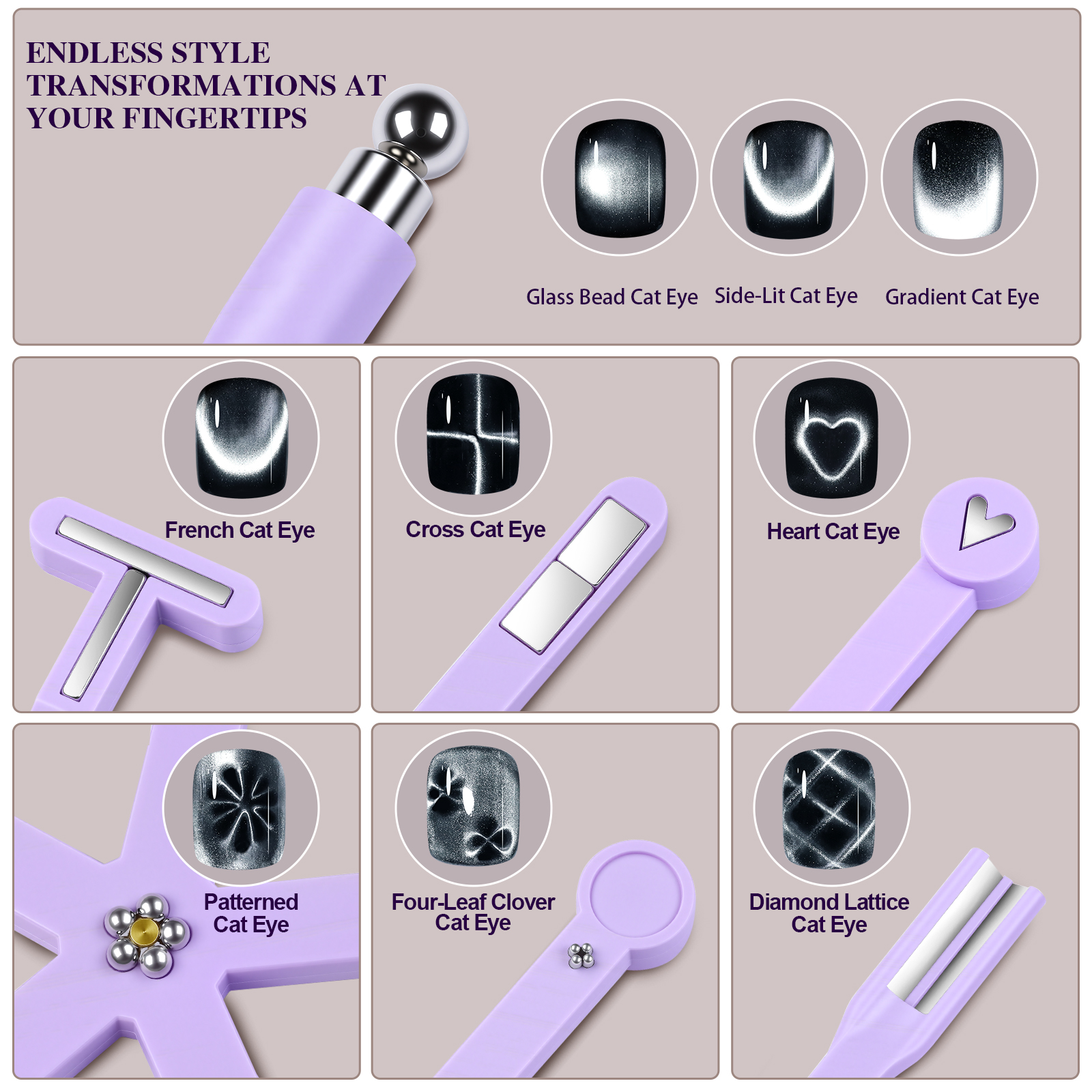 8In1 Nail Art Magnet Featuring - đánh giá và giá Nail Art Halal