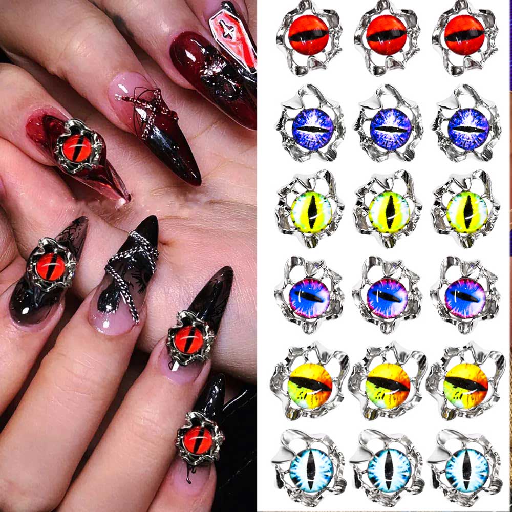 Aolly Y2K Devil Eye Nail Charm - đánh giá và giá Nail Art Vampire