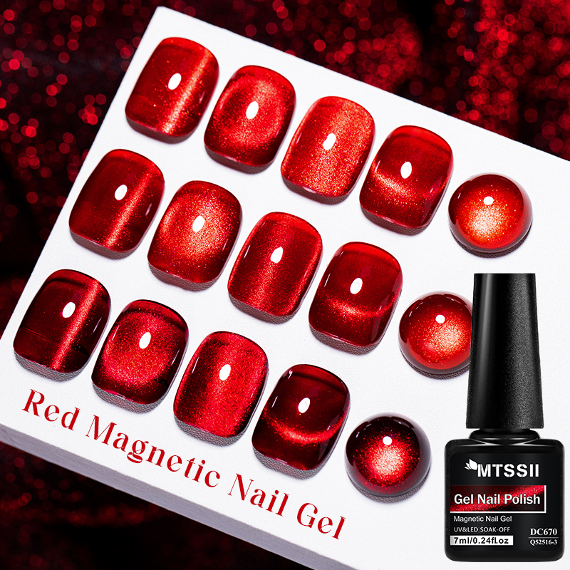 Mtssii 7ML Wine Red Cat Magnet - đánh giá và giá Nail Art Red Wine Cat Eye
