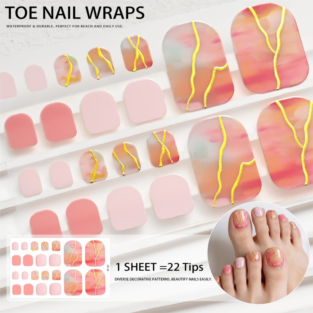 1PC/22tips Pink Leopard print  - đánh giá và giá Nail Art Leopard