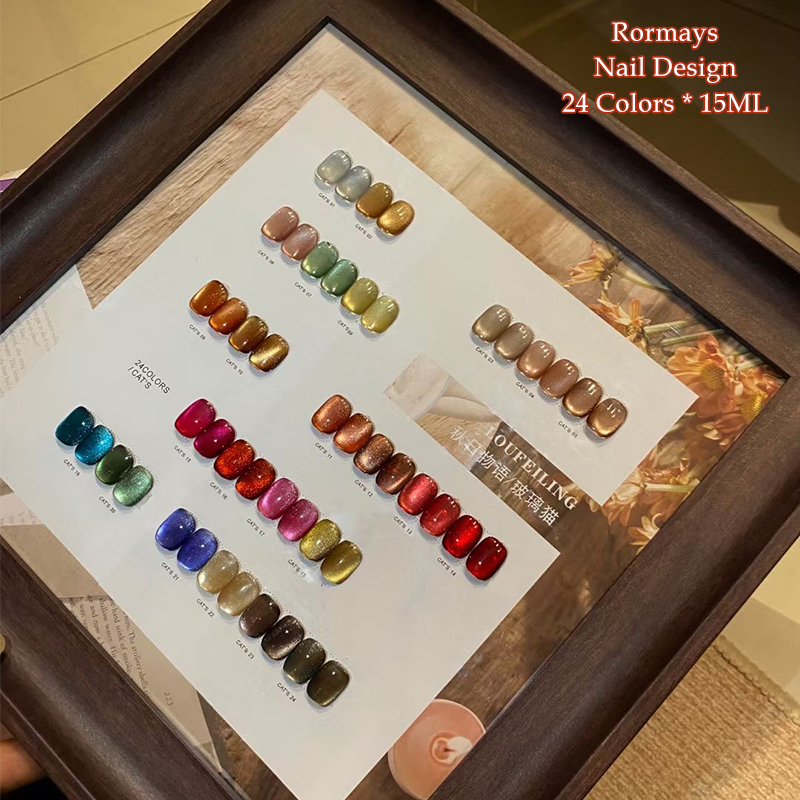 24PCS Cat Eye Gel Polish Set M - đánh giá và giá Nail Art Red Wine Cat Eye