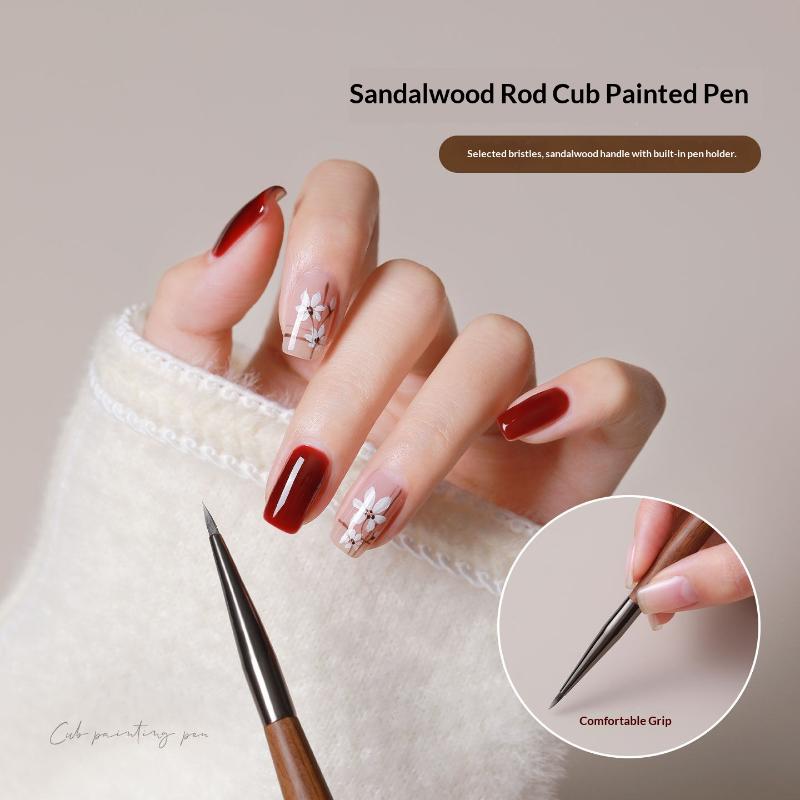 7mm Sandalwood Nail Art Brush  - đánh giá và giá Nail Art Kaki
