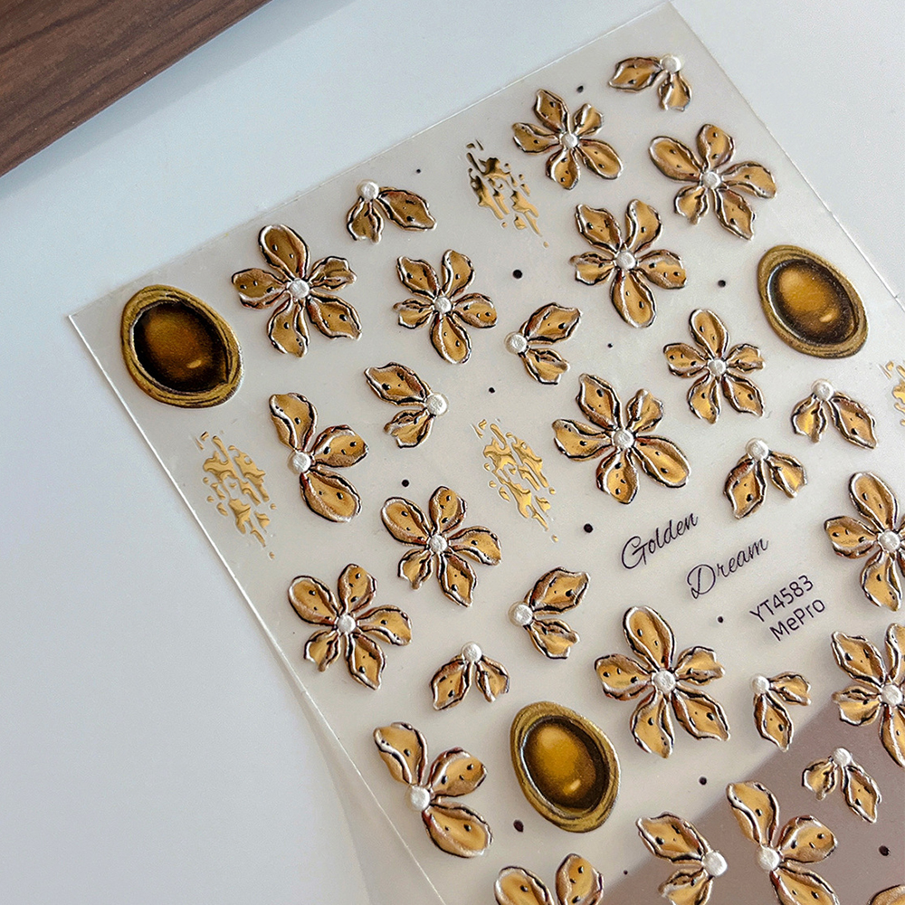 5D Fall Flower Nail Stickers D - đánh giá và giá Nail Art Leopard