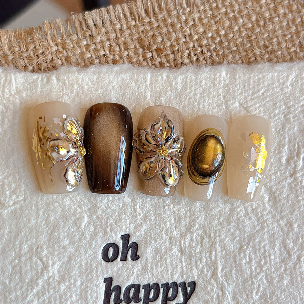 5D Fall Flower Nail Stickers D - đánh giá và giá Nail Art Leopard