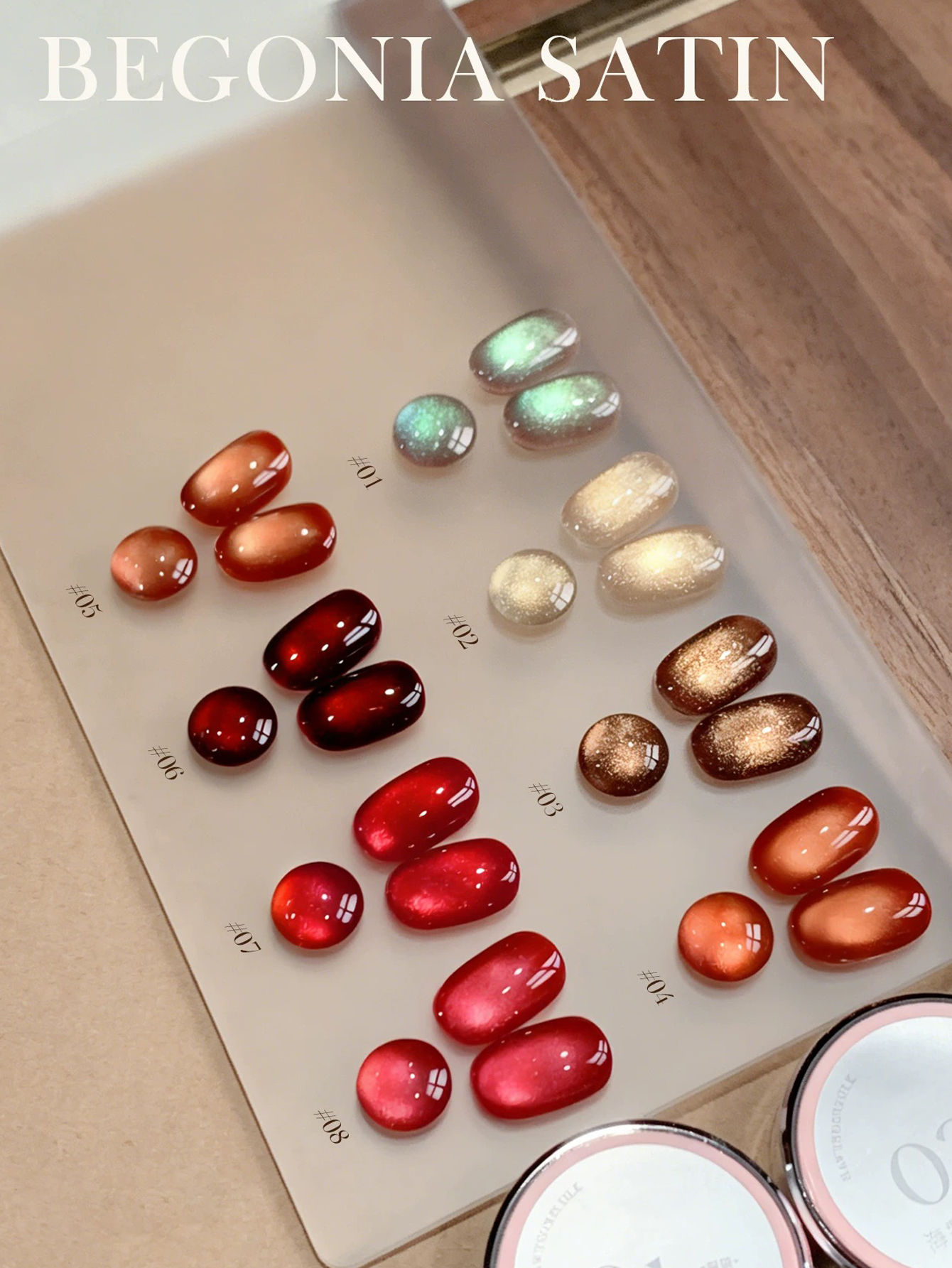 1/8PCS2026 Nail Art Women's Ki - đánh giá và giá Nail Art Red Wine Cat Eye