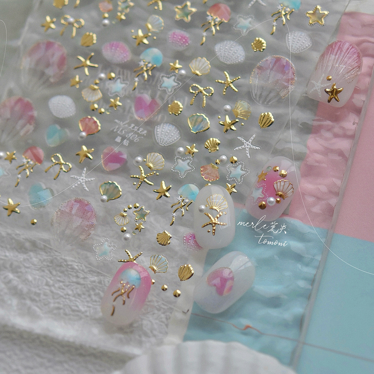 1PCS Jellyfish Starfish Shells - đánh giá và giá Nail Art Vampire