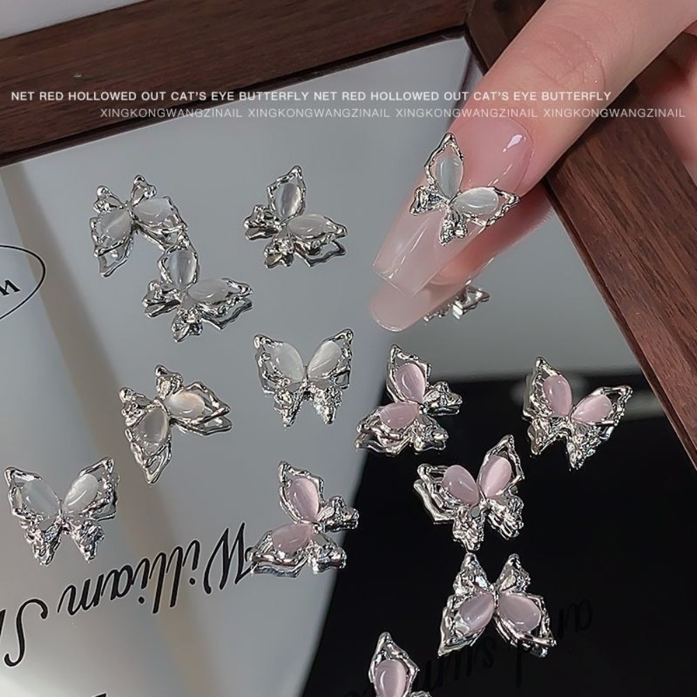 5Pcs Butterfly Nail Art Jewelr - đánh giá và giá Nail Art Vampire