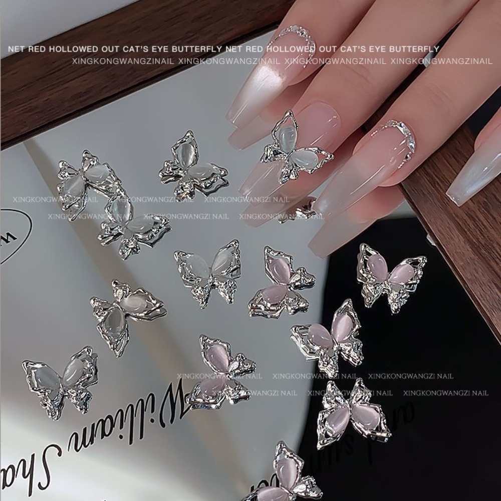 5Pcs Butterfly Nail Art Jewelr - đánh giá và giá Nail Art Vampire