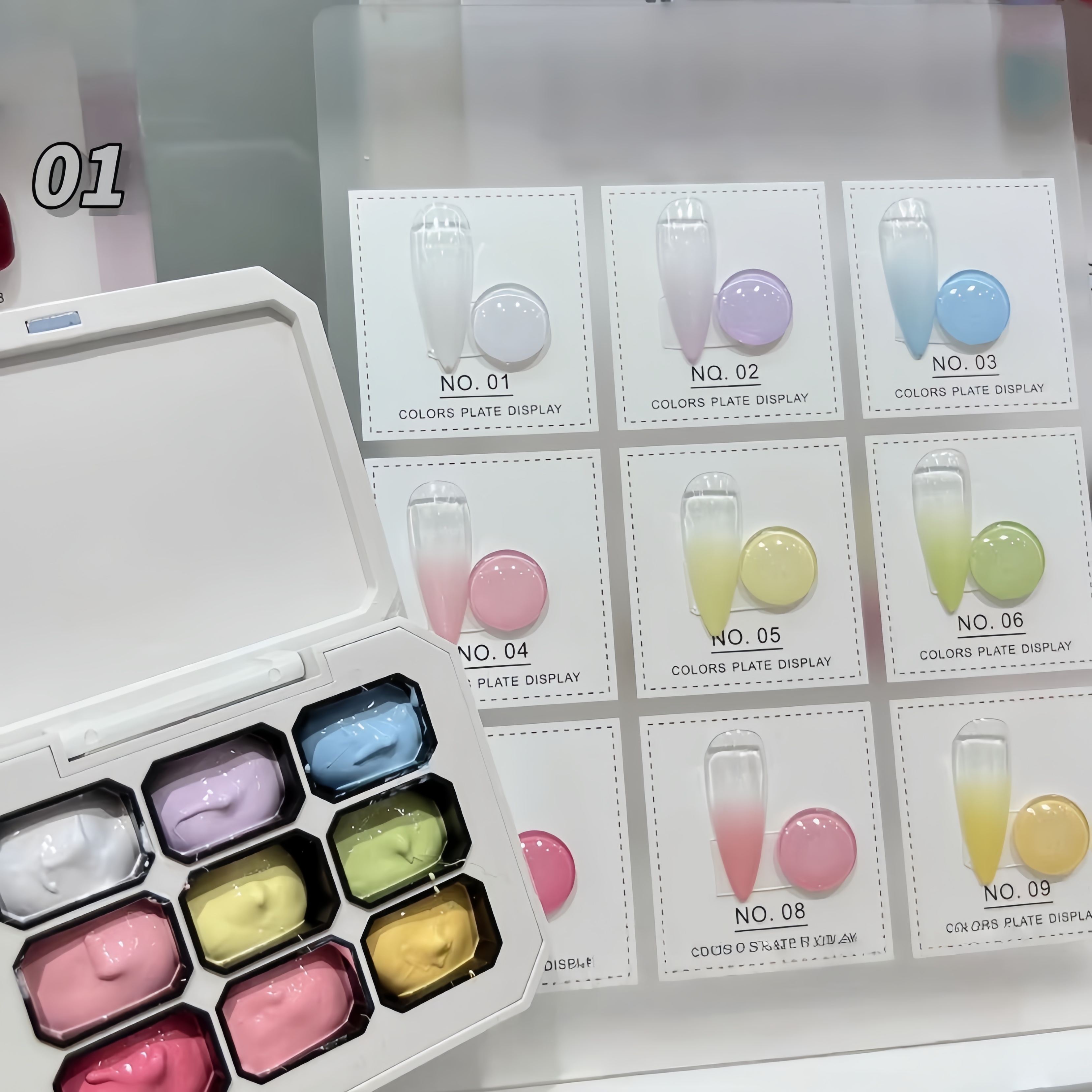 9-color solid nail polish,  Ma - đánh giá và giá Nail Art Halal