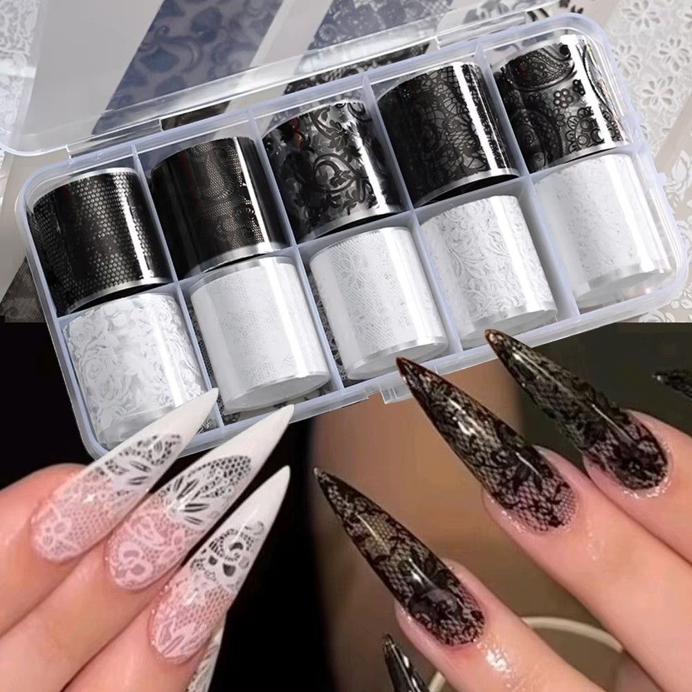 Lace Design Nail Foils Leopard - đánh giá và giá Nail Art Leopard