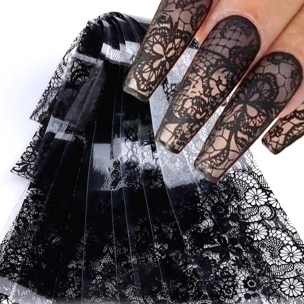 Lace Design Nail Foils Leopard - đánh giá và giá Nail Art Leopard