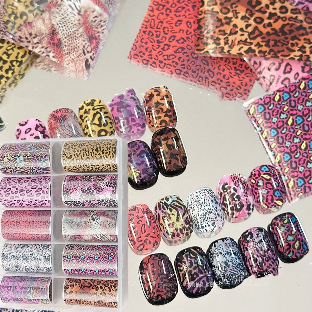 Lace Design Nail Foils Stripe  - đánh giá và giá Nail Art Leopard