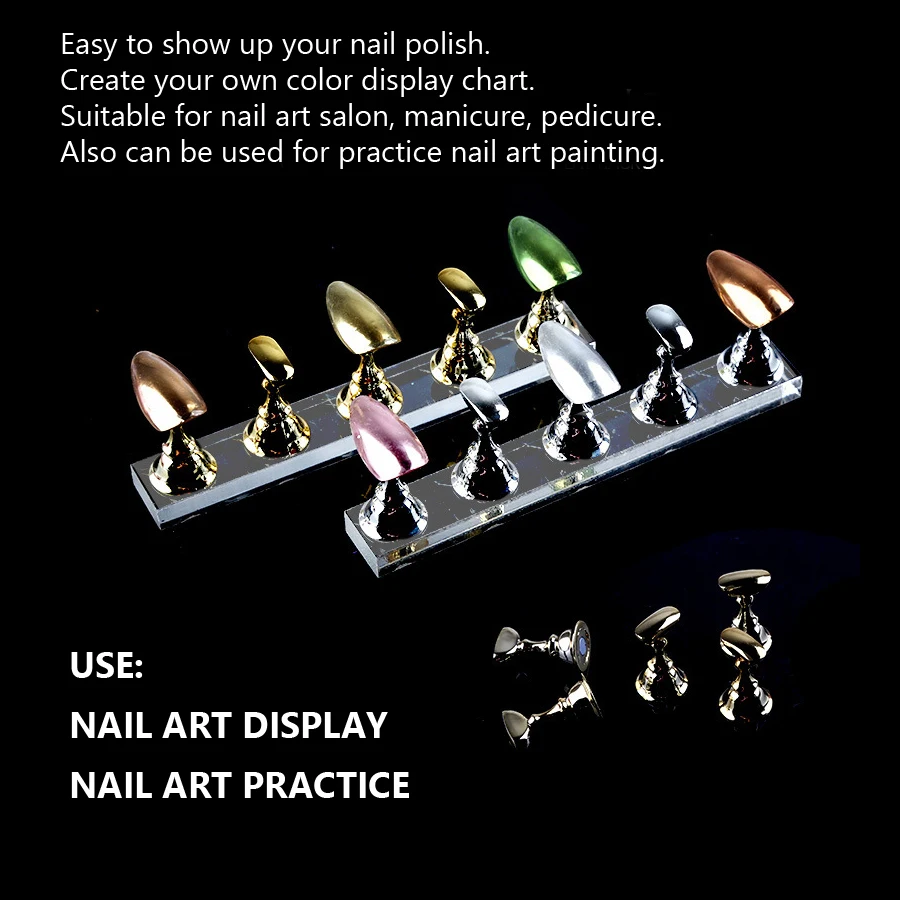 5Pcs Nail Art Practice Display - đánh giá và giá Nail Art Kaki