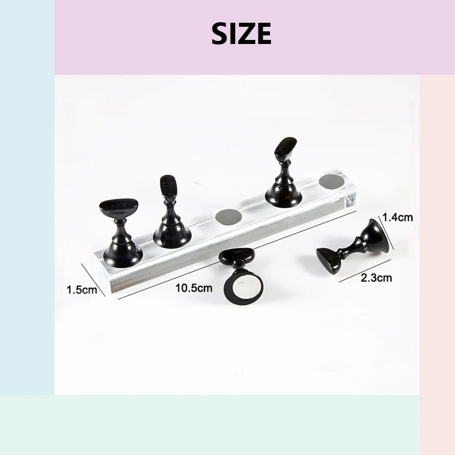 5Pcs Nail Art Practice Display - đánh giá và giá Nail Art Kaki