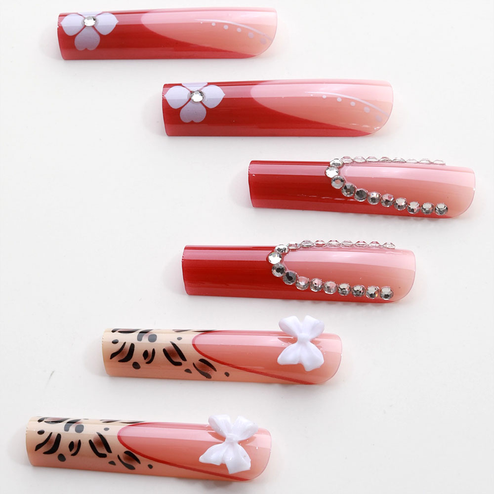 24pcs Wearable Press on Nails  - đánh giá và giá Nail Art Leopard