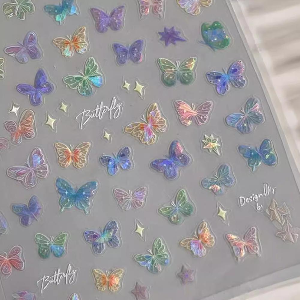 Pearlescent Butterfly Nail Sti - đánh giá và giá Nail Art Vampire