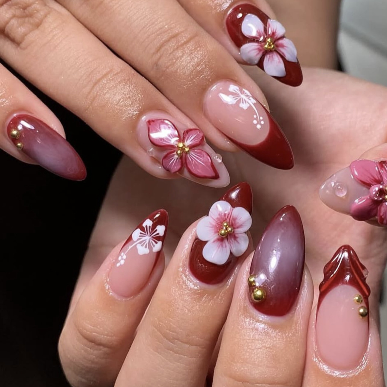 24pcs Red French Press on Nail - đánh giá và giá Nail Art Leopard