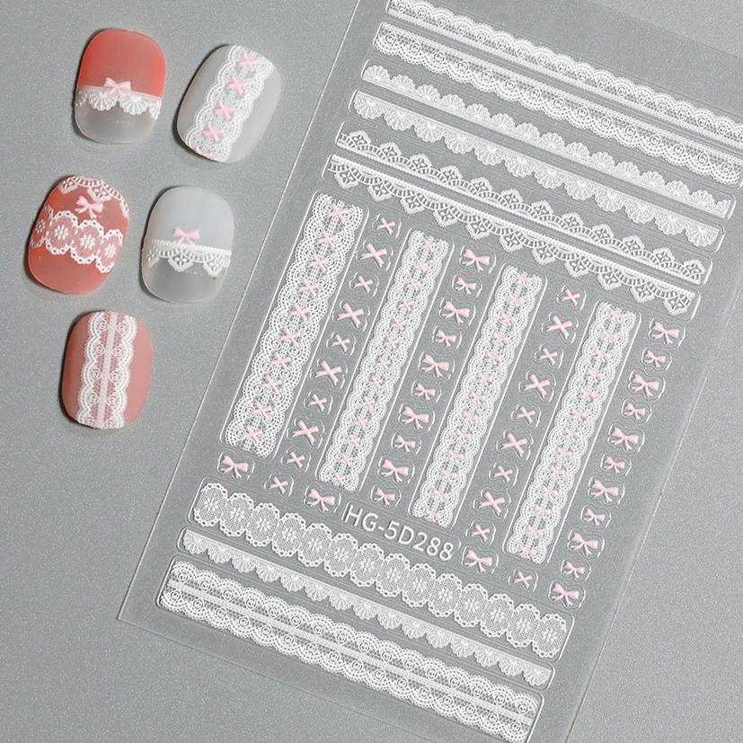 Pure Lace And Lace Nail Sticke - đánh giá và giá Nail Art Vampire