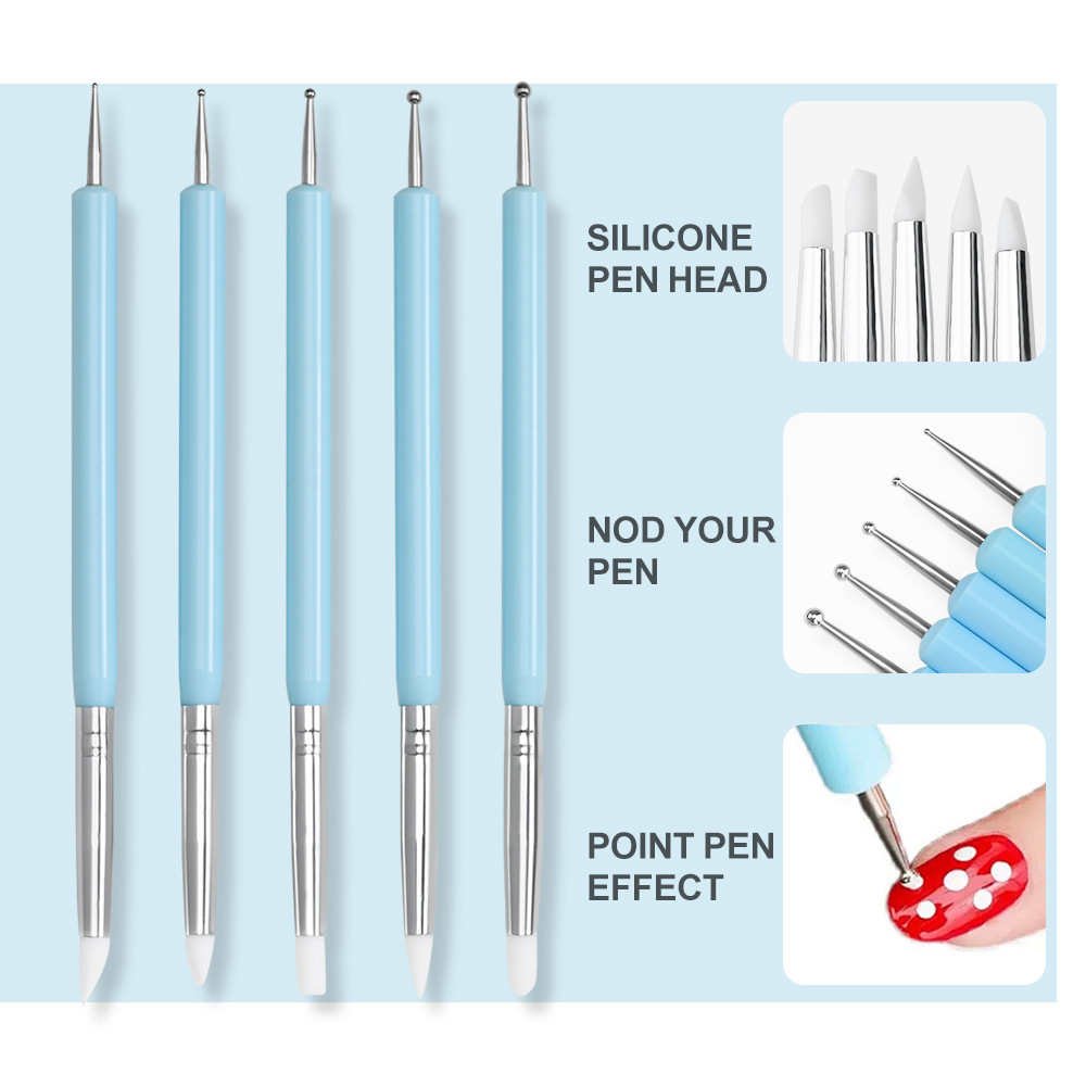 1/3/5/6/pcs/set Nail Art Brush - đánh giá và giá Nail Art Kaki