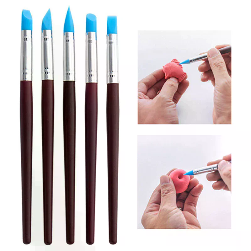 5Pcs/set Silicone Clay Sculpti - đánh giá và giá Nail Art Kaki